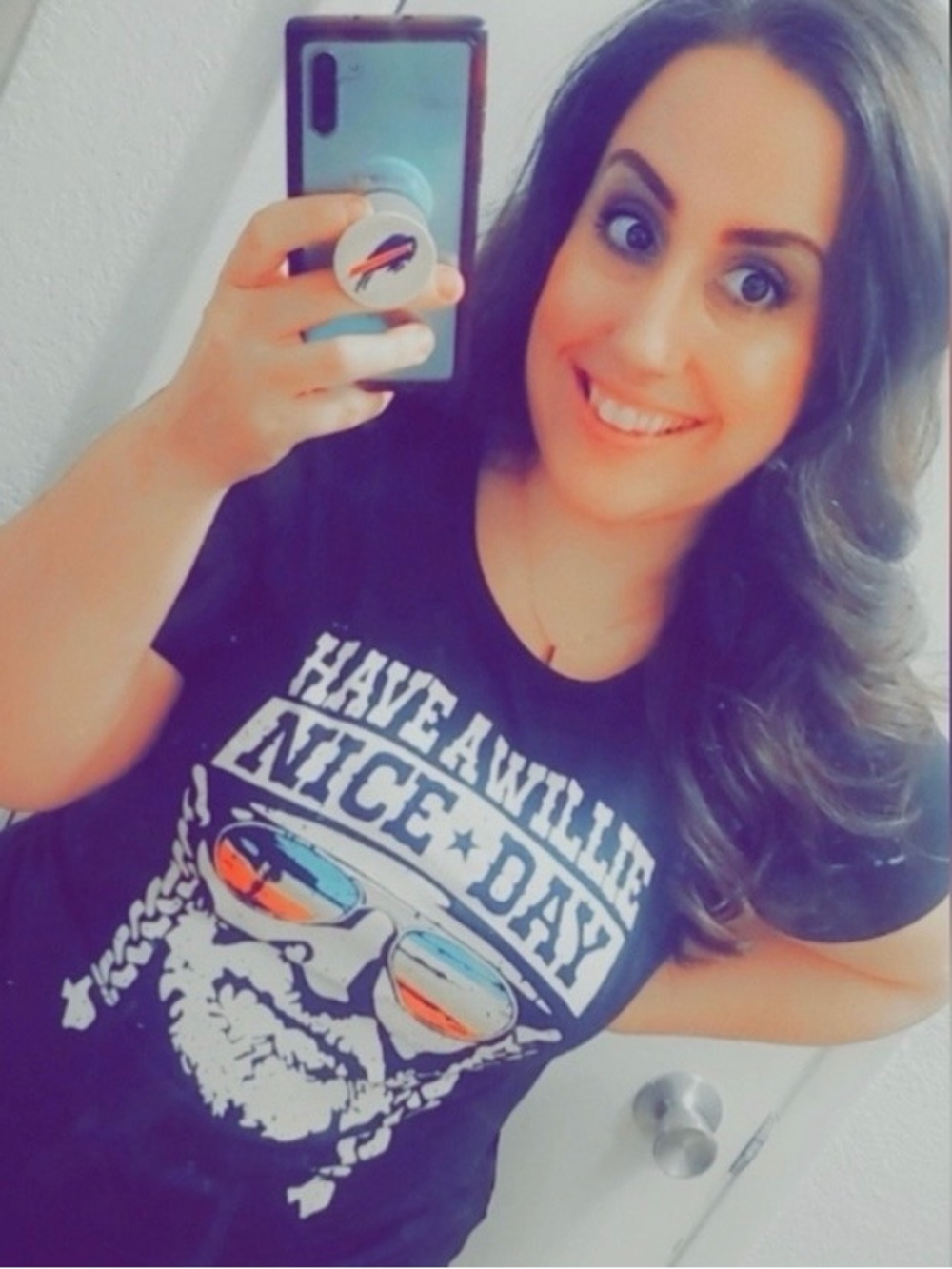 GUC Purchased 4rm Sisterbird Btq “Have a WILLIE Nice Day Graphic Tee” Blk🖤P2P 20